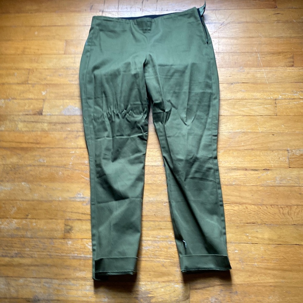 Olive green dress pants